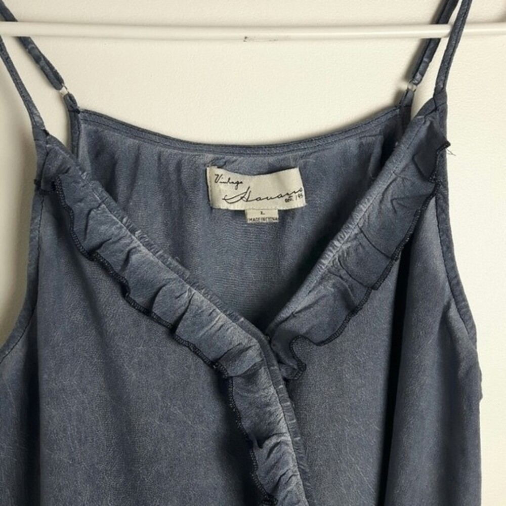 Vintage Havana Mineral Wash Ruffle Surplice - Picture 4 of 7